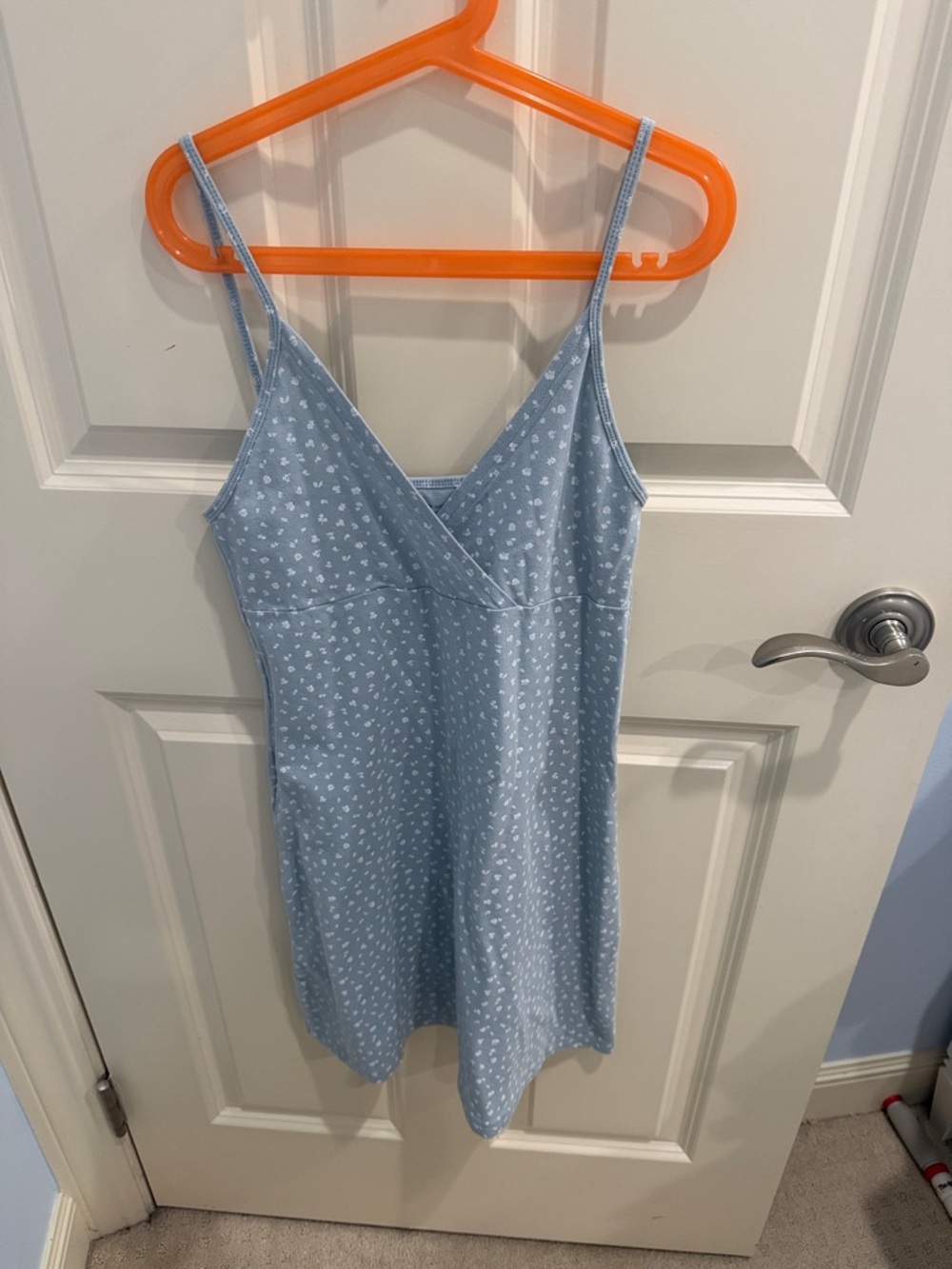 Brandy Melville Light Blue Floral Slip